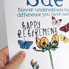 Load image into Gallery viewer, Personalised Big Retirement Card