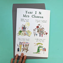 Load image into Gallery viewer, Personalised Big Story Card For Teachers