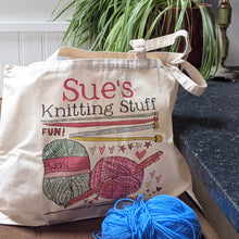 Load image into Gallery viewer, Personalised &#39;Knitting&#39; Bag
