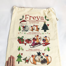Load image into Gallery viewer, Personalised Story Time Christmas Sack