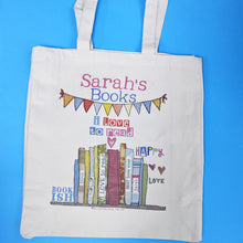 Load image into Gallery viewer, Personalised Love To Read Book Bag