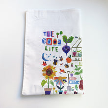 Load image into Gallery viewer, 'The Good Life' Illustrated Tea Towel