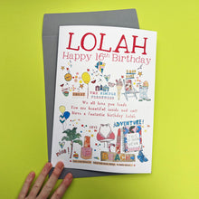 Load image into Gallery viewer, Personalised Big Milestone 21st Birthday Card