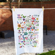 Load image into Gallery viewer, 'The Good Life' Illustrated Tea Towel