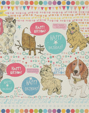 Load image into Gallery viewer, Recycled gift wrap - Birthday dogs