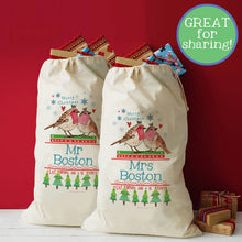 Load image into Gallery viewer, Personalised Mr And Mrs Christmas Sacks
