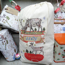 Load image into Gallery viewer, Personalised Christmas gift sack