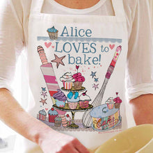 Load image into Gallery viewer, Personalised 'Loves To Bake' Apron