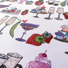Load image into Gallery viewer, Recycled gift wrap - Yummy things