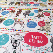 Load image into Gallery viewer, Recycled gift wrap - Birthday dogs