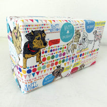 Load image into Gallery viewer, Recycled gift wrap - Birthday dogs