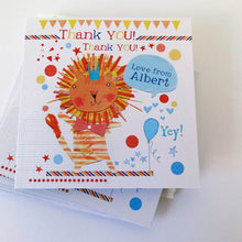 Load image into Gallery viewer, Personalised Pack of 6 Thank you Cards (Choice of designs)