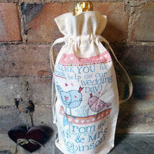Load image into Gallery viewer, Set Of Five Personalised Bottle Bags