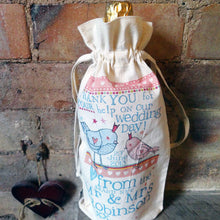 Load image into Gallery viewer, Set Of Five Personalised Bottle Bags
