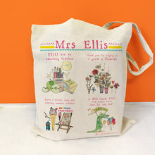 Load image into Gallery viewer, Personalised Teacher Story Bag