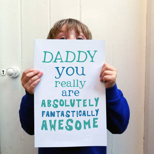 Personalised Big Father's Day Card