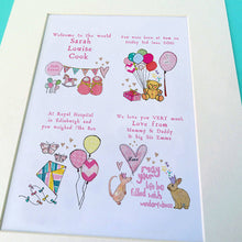 Load image into Gallery viewer, Personalised New Baby Print
