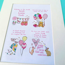 Load image into Gallery viewer, Personalised New Baby Print