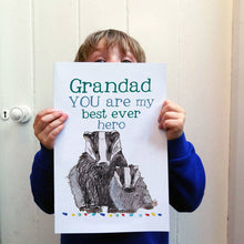 Load image into Gallery viewer, Personalised Big Father's Day Card