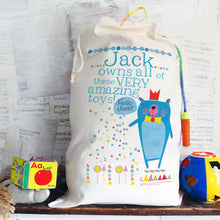 Load image into Gallery viewer, Personalised really big animal toy sack