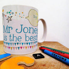 Load image into Gallery viewer, Personalised Best Teacher Mug
