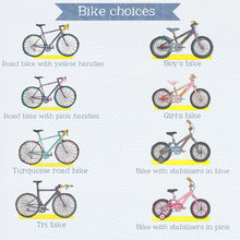 Load image into Gallery viewer, Personalised Cycling Family Print