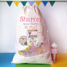 Load image into Gallery viewer, Personalised 'Born to Run' Storage Bag