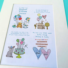 Load image into Gallery viewer, Personalised Christening Story Print