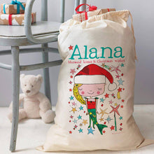 Load image into Gallery viewer, Personalised Mermaid Christmas Sack