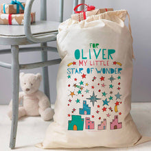 Load image into Gallery viewer, Personalised Star Of Wonder Christmas Sack