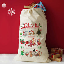 Load image into Gallery viewer, Personalised Story Time Christmas Sack