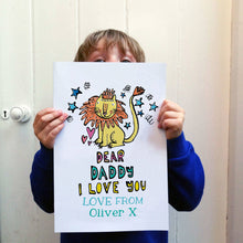 Load image into Gallery viewer, Personalised Big Dear Dad Card