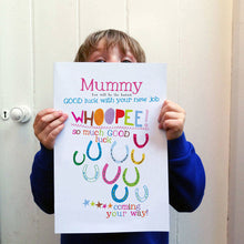 Load image into Gallery viewer, Personalised Big Good Luck Card