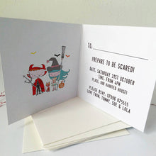 Load image into Gallery viewer, Personalised Halloween Party Invitations
