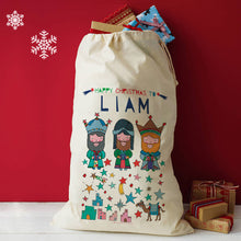 Load image into Gallery viewer, Personalised 3 Kings Christmas Sack