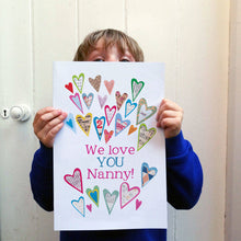 Load image into Gallery viewer, Personalised Big Love Card