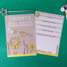 Load image into Gallery viewer, Personalised Baby Shower Quiz Cards
