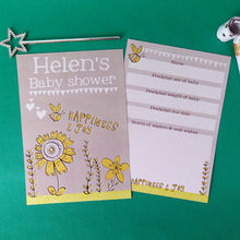Load image into Gallery viewer, Personalised Baby Shower Quiz Cards