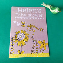 Load image into Gallery viewer, Personalised Baby Shower Quiz Cards