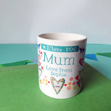 Load image into Gallery viewer, Personalised 'I Love You' Mug