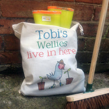 Load image into Gallery viewer, Personalised Welly Boot Bag