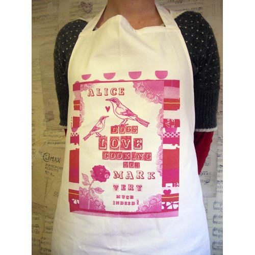 Personalised Love Cooking Apron