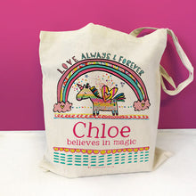 Load image into Gallery viewer, Personalised Magic Unicorn Bag