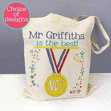 Load image into Gallery viewer, Personalised No.1 Teacher Bag
