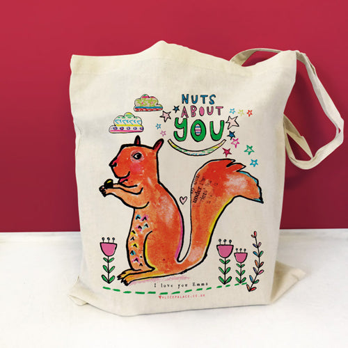 Nuts About You Personalised Bag