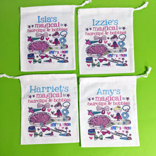 Load image into Gallery viewer, Personalised Magical Hair Clips And Bobbles Bag