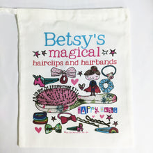 Load image into Gallery viewer, Personalised Magical Hair Clips And Bobbles Bag