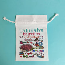 Load image into Gallery viewer, Personalised Magical Hair Clips And Bobbles Bag