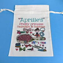 Load image into Gallery viewer, Personalised Magical Hair Clips And Bobbles Bag