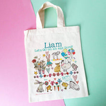 Load image into Gallery viewer, Set Of Five Personalised Easter Hunt Bag
